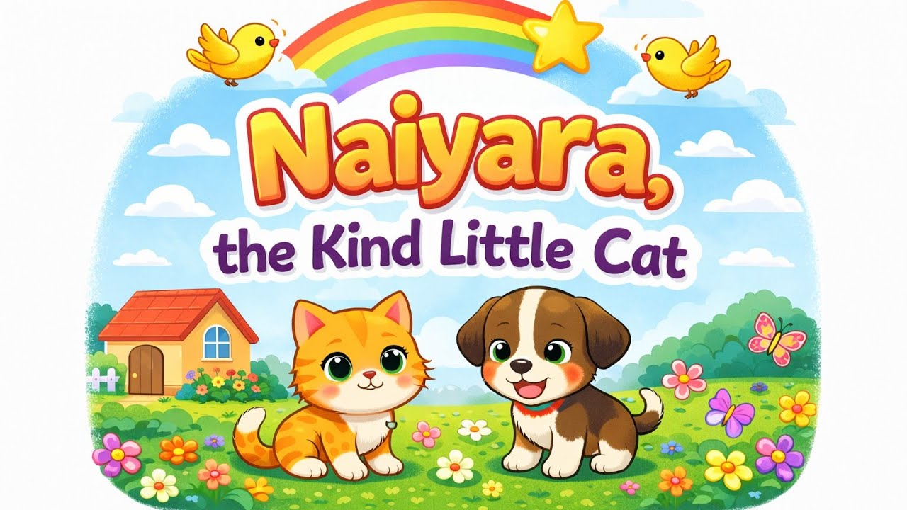 Naiyara the kind little cat||story telling||kids story||story time||Moral story||Kids learning||kind