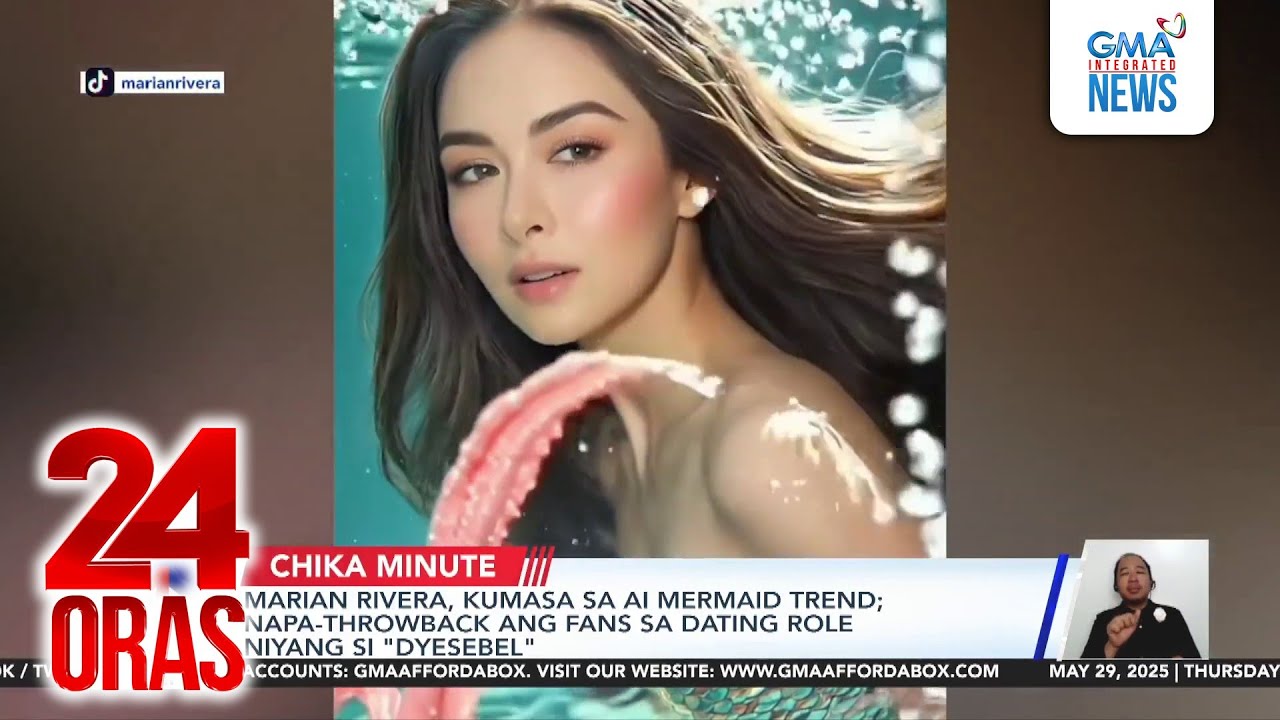 Marian Rivera, kumasa sa AI mermaid trend; napa-throwback ang fans sa dating role... | 24 Oras