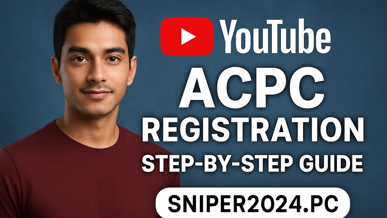 Complete Guide to ACPC Registration 2025-26: Step-by-Step Process & Important Tips | Sniper2024.pc