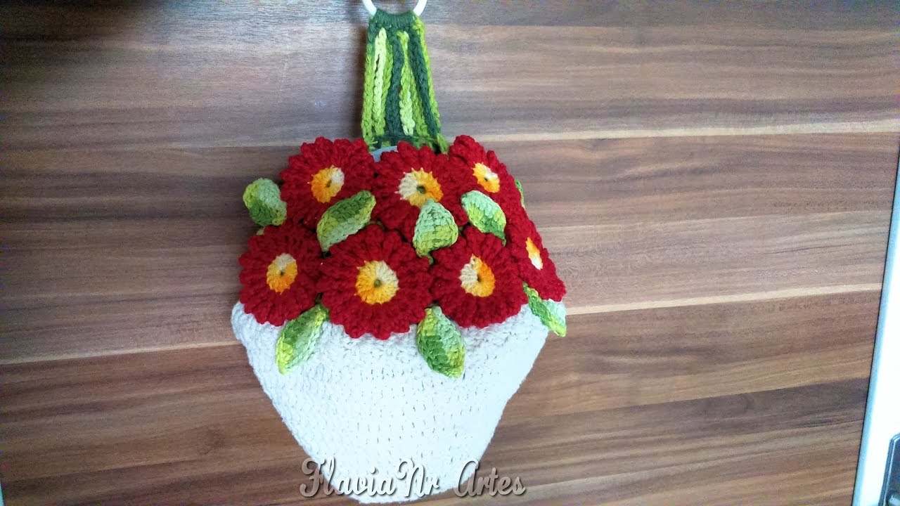🌼Puxa Saco jarro de flores DIY