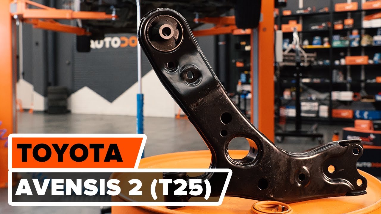 Как да сменим Преден носач на окачването на колелото на TOYOTA AVENSIS 2 T25