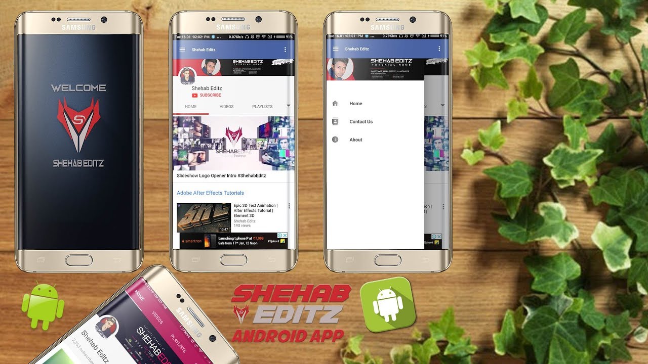 Shehab Editz Android App || Learn Photoshop - After Effects - Illustrator in Android