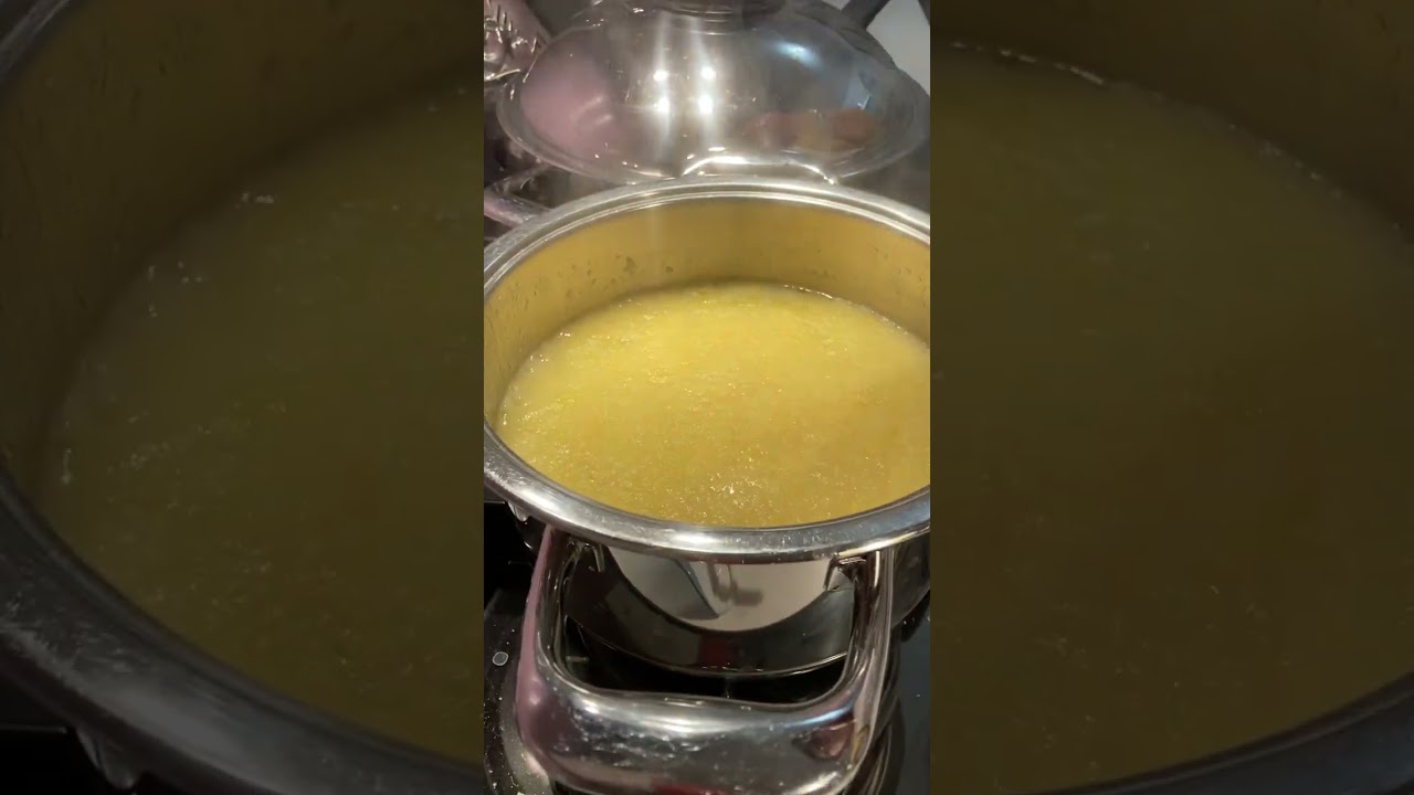 Polenta funghi e salsiccia con pentole AMC