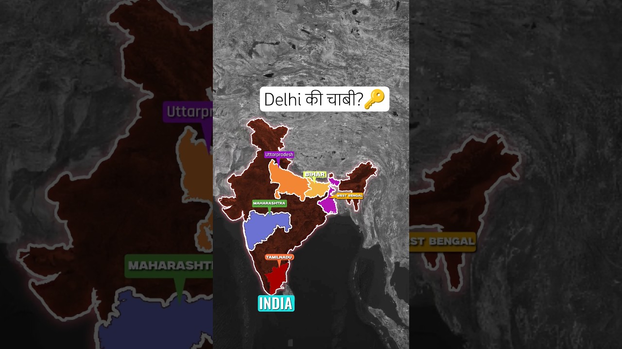 India Election Power Explained 🇮🇳 | Top 5 Powerhouse States 🗺️⚡ 
