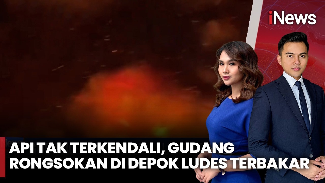 Gudang Rongsokan di Depok Ludes Terbakar, Api Diduga Berasal dari Pembakaran Sampah | iNews Pagi 7/2