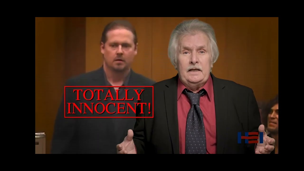 Tim Heidecker's attorney Joe Estevez in a FUNNY infomercial proving his INNOCENCE in an assult case
