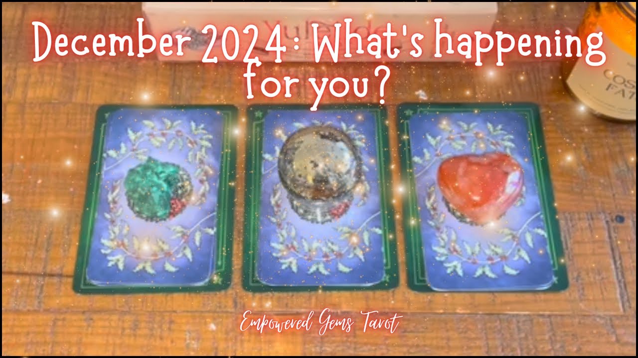 Pick-a-Card: December 2024 ✨ What’s ahead? 🎁 Tarot & Charms 🌲