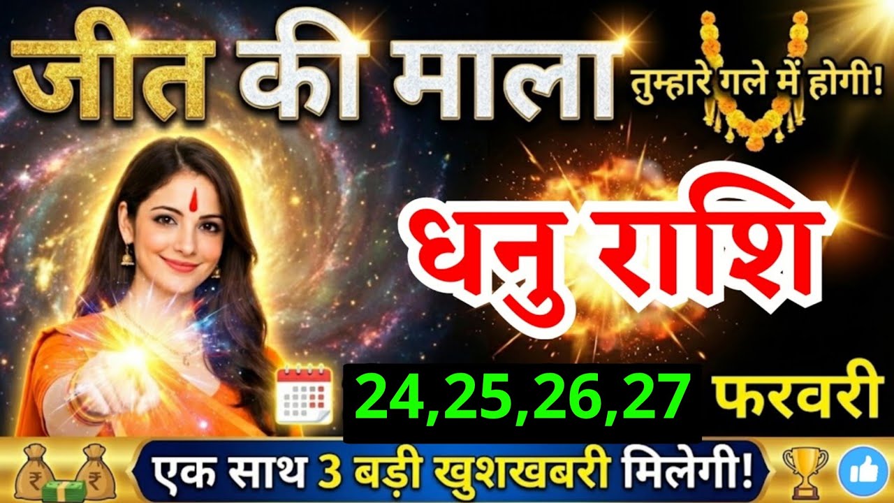 21, 22, 23 फरवरी, धनु राशि वालों जीत की माला तुम्हारे गले में होगी, Dhanu Rashi