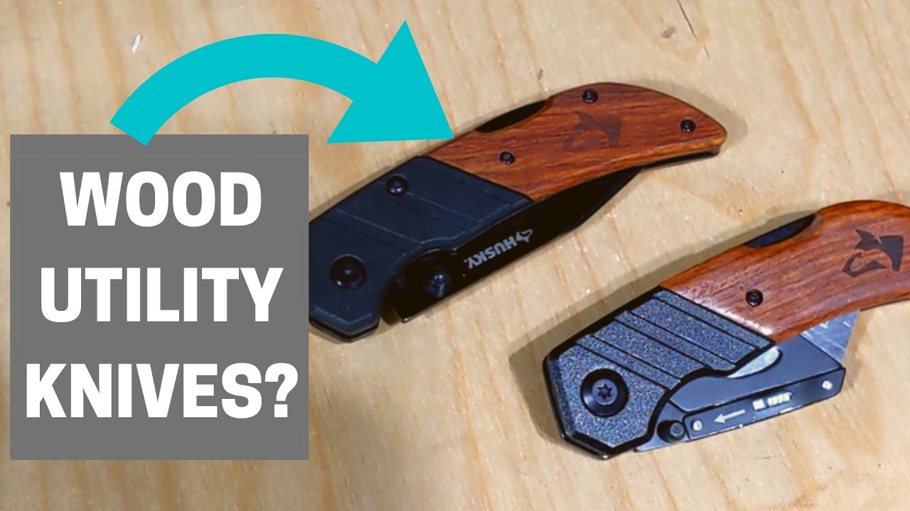 HUSKY Chrome Wood Utility Knife (2.99 in.) Review