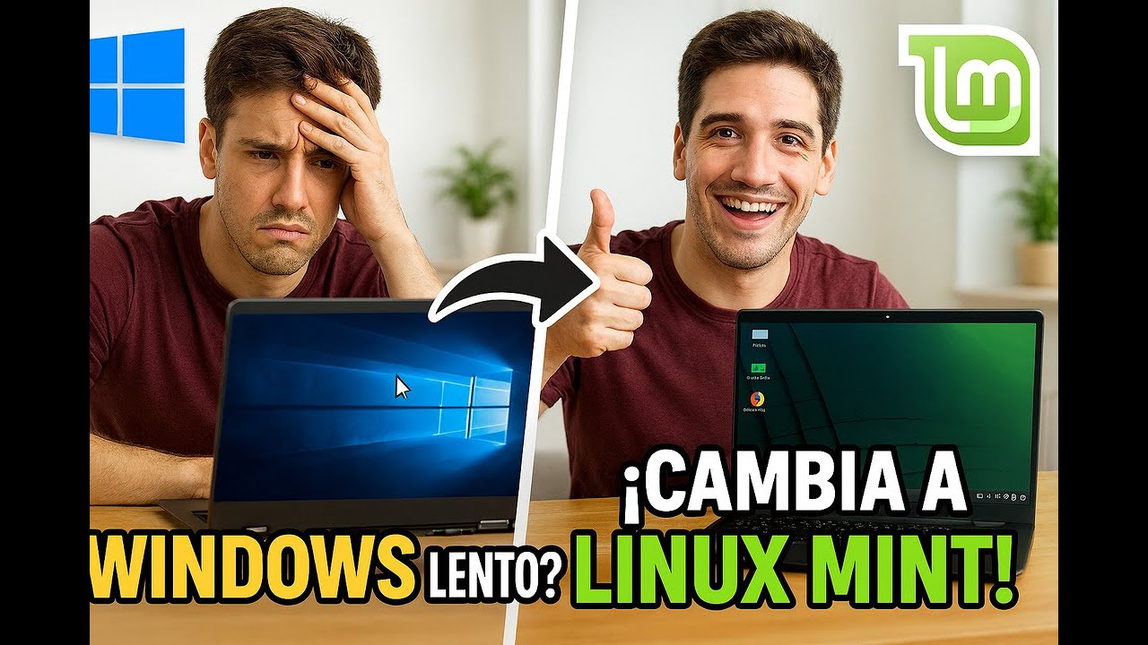 💻🚀 ¡Mi PC iba lenta con Windows! Cambié a Linux Mint y voló 🍃✨🐧