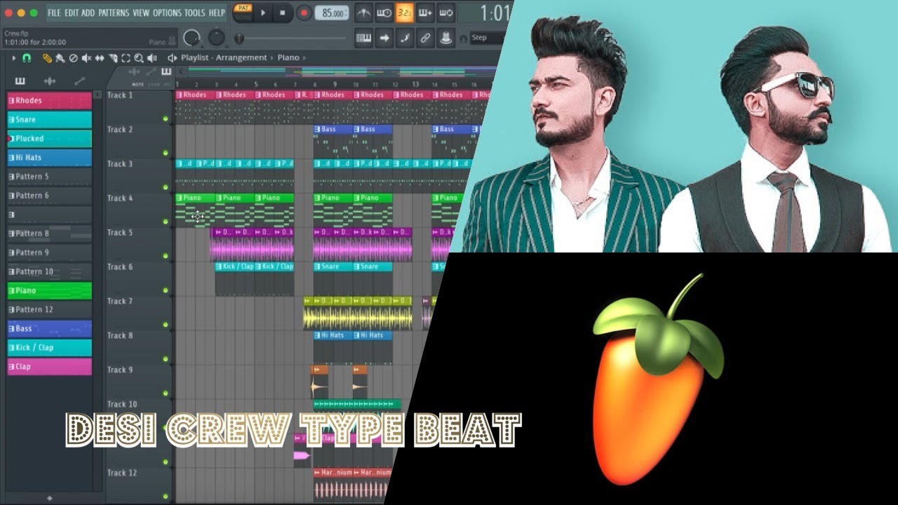 How To Make Desi Crew Type Beat | Fl Studio | Stock Plugins