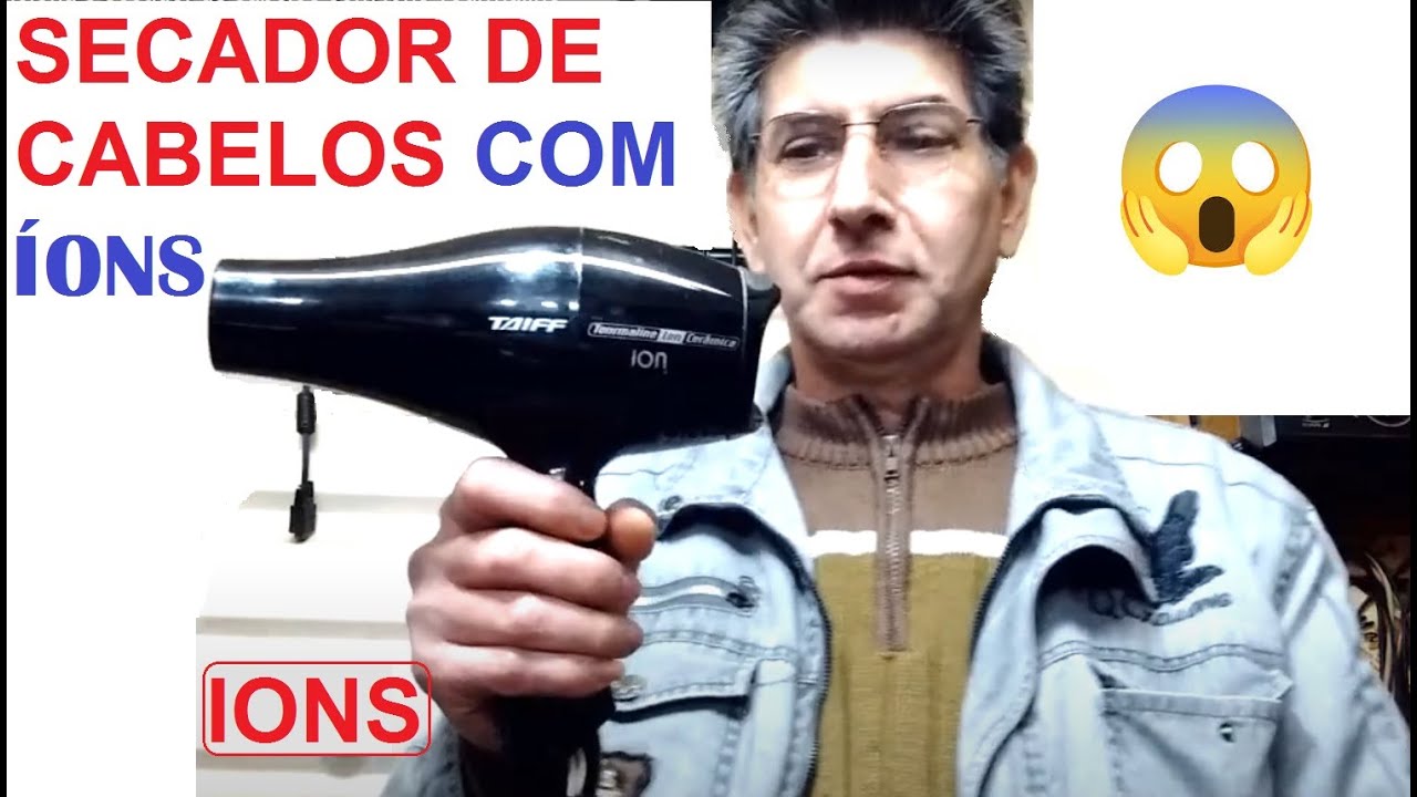 Como funciona um secador de cabelos com íons? (Taiff)