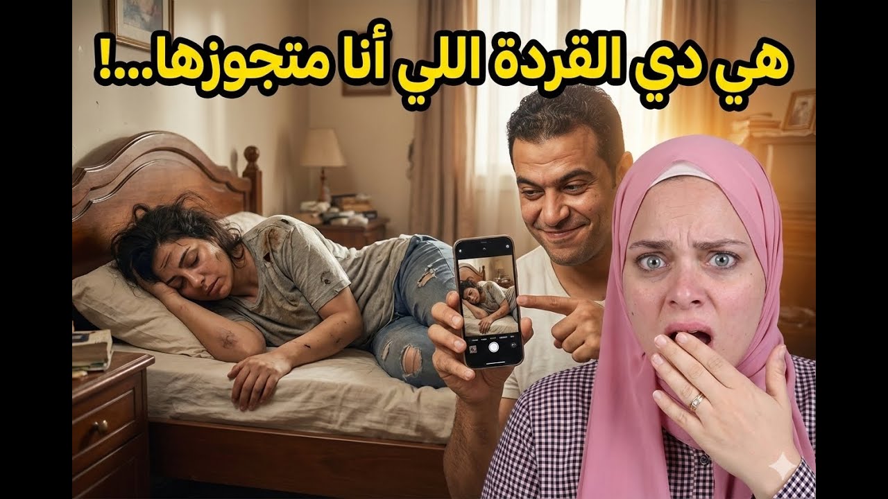 جوزي بيصورني وانا تعبانة ومهولكة ونايمة وبيقول لحبيته هي دي القردة الي انا متجوزها ...!