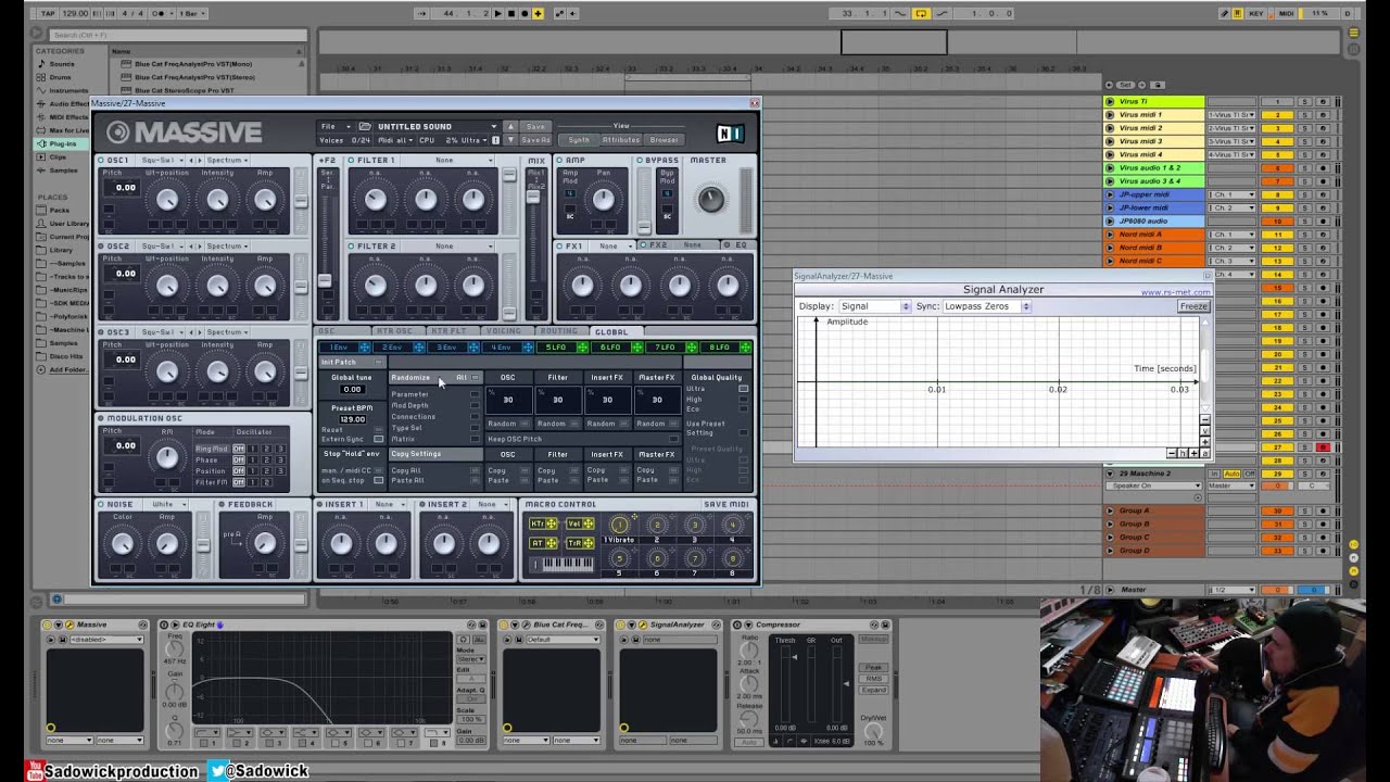 Native Instruments Massive Tutorial 12 - Global Tab & Randomizer