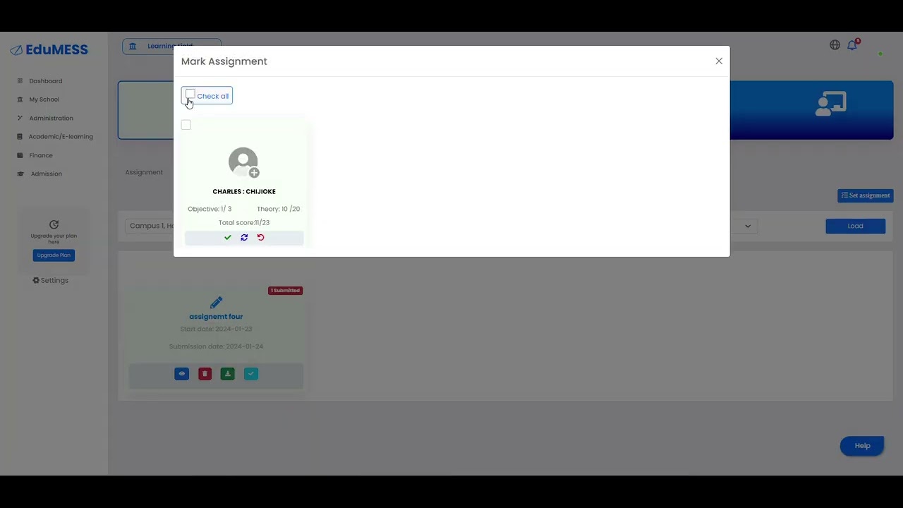 Teacher convert assignment