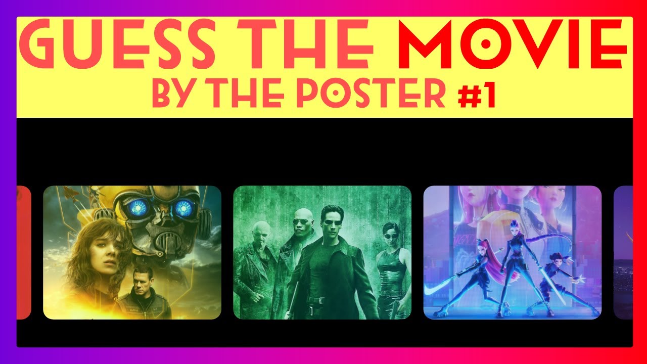 Guess the Movie by the Poster! #1 | Can you name all 50?