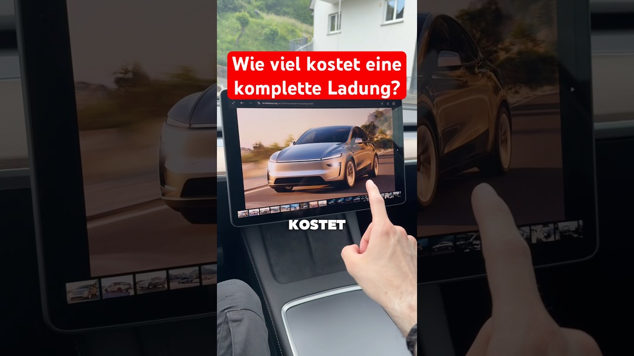 Wie viel kostet eine komplette Ladung im neuen Tesla Model Y?🔋