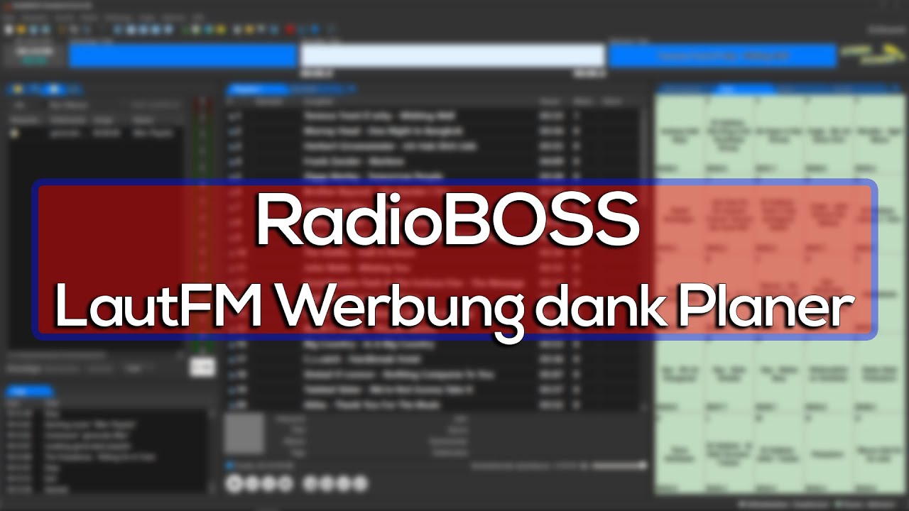 LautFM Werbung dank Planer, ganz automatisiert! (RadioBOSS Tutorial)