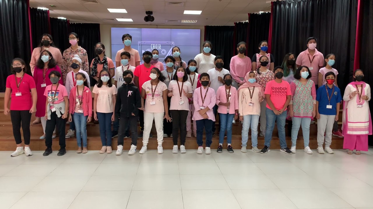 Never Give Up - Choir of Springdales School Dubai on the occasion of Pink Day.