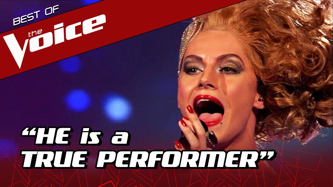Male Talent in DRAG QUEEN outfit SHOCKS The Voice coaches