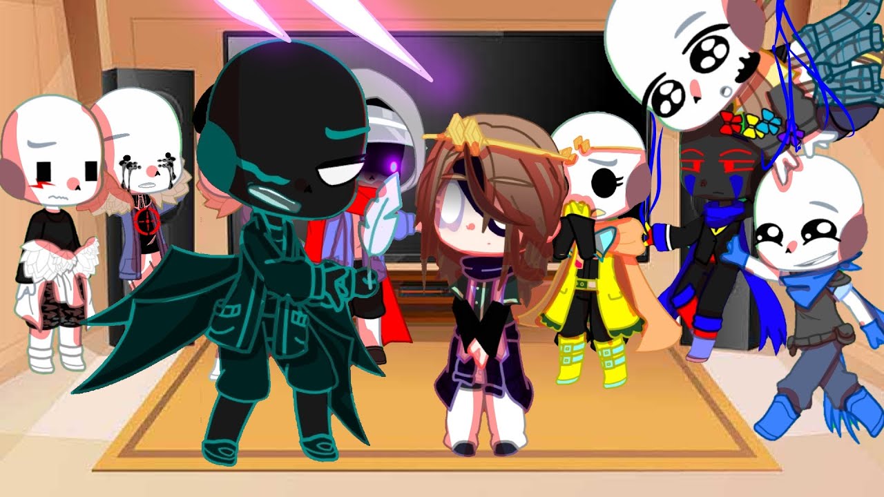 Sans aus react to Nightmare AU's //Shanit kun// Canon?, My AU?//