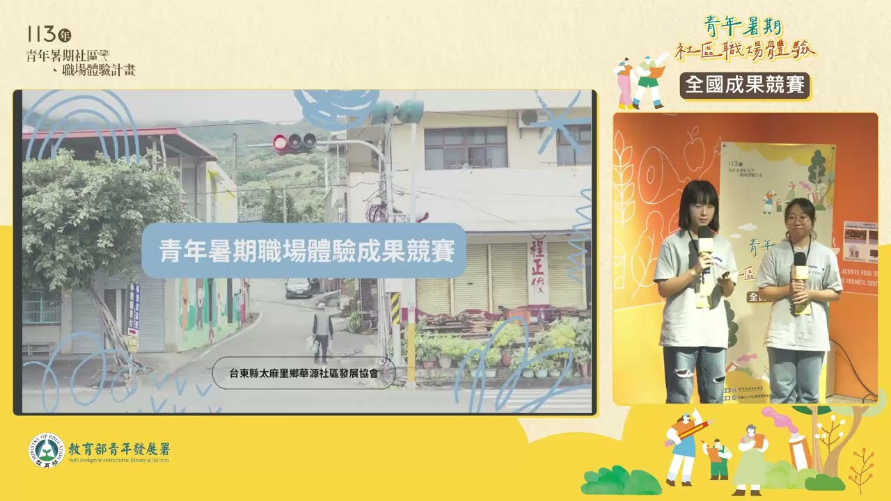 113年青年暑期社區職場體驗計畫-全國成果競賽-冠軍