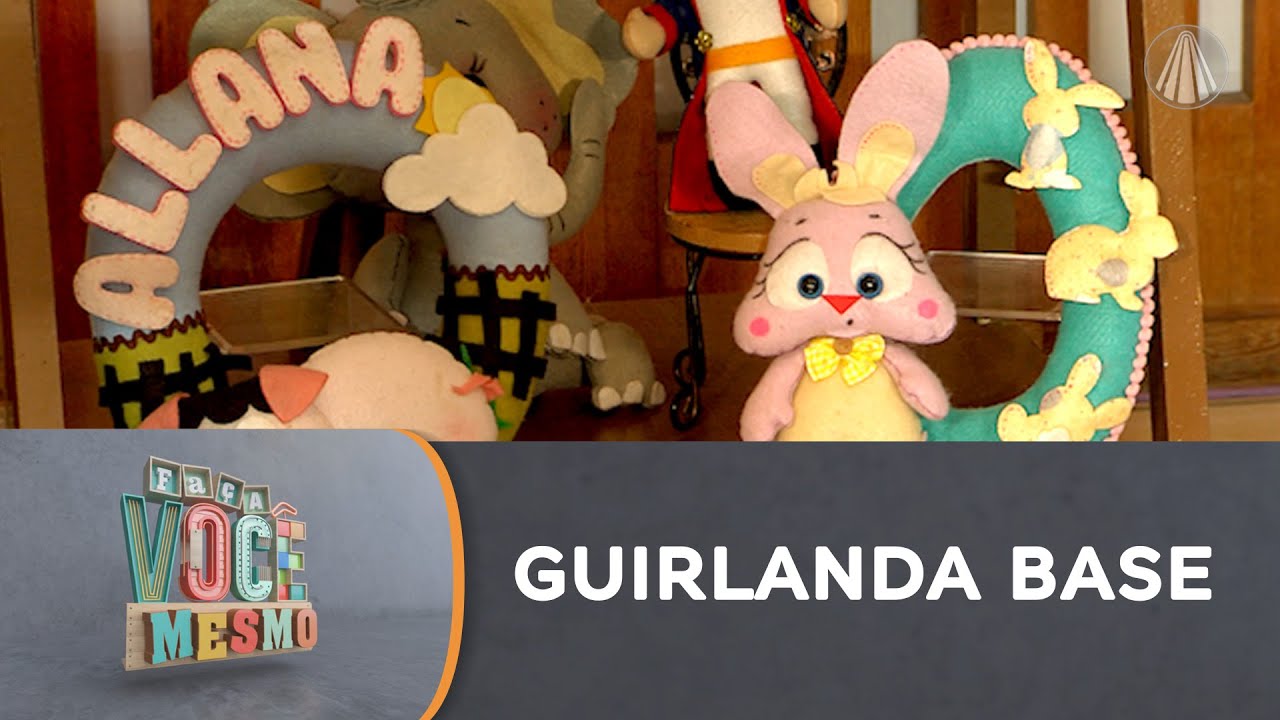 Base de guirlanda em feltro SEM COSTURA para fazer OUTRAS PEÇAS | Renda extra