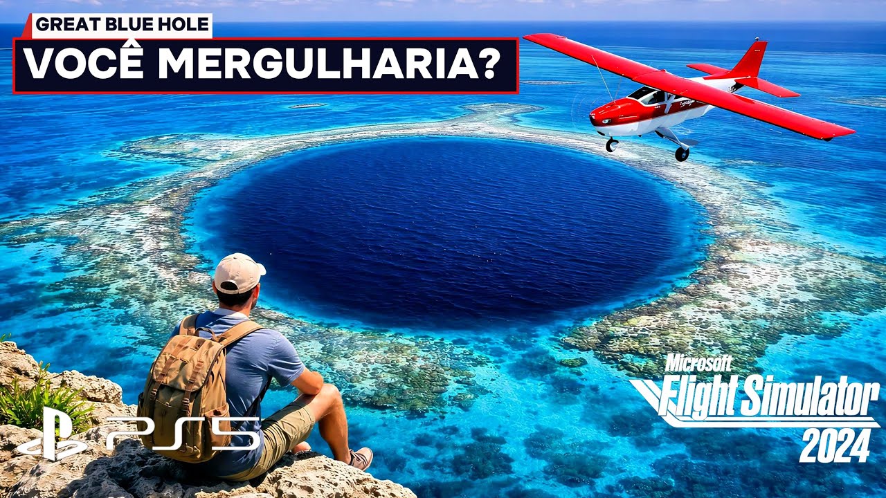 UM BURACO NO MEIO DO OCEANO - MISTÉRIO | FLIGHT SIMULATOR PS5 4K