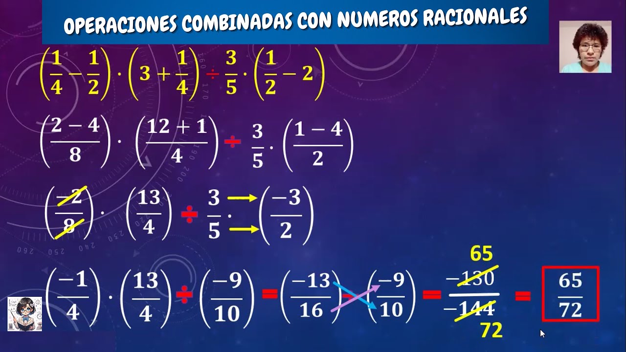 11. OPERACIONES COMBINADAS CON NUMEROS RACIONALES