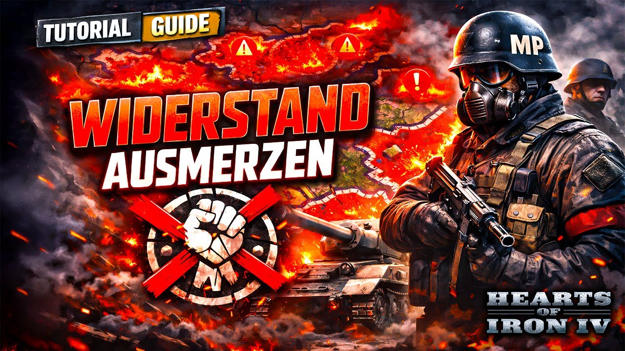 Nie wieder Probleme mit Widerstand in Hearts of Iron 4! | Tutorial/Guide