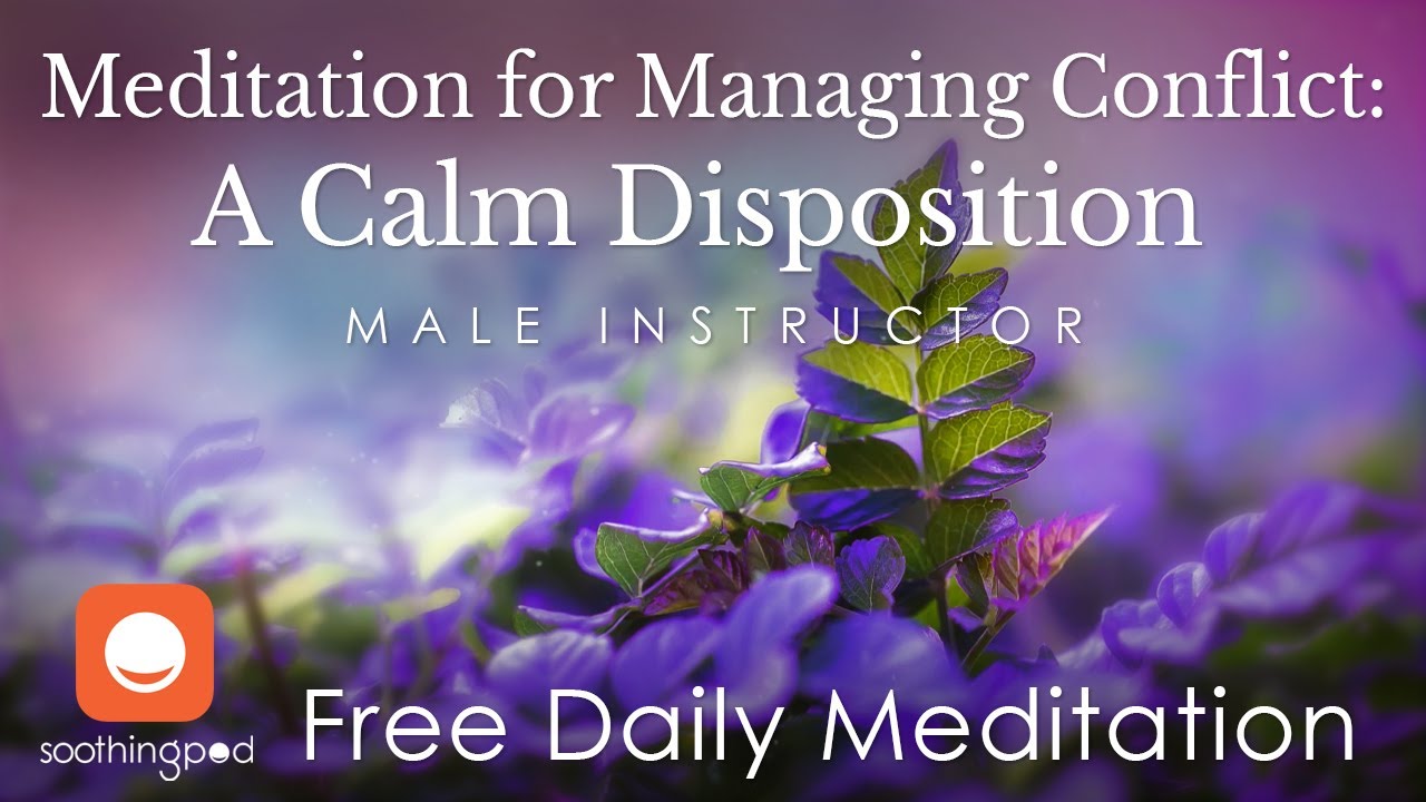 Managing Conflict | 😌 A Calm Disposition  | Mindfulness Relationships Guided Meditation | Male Guide