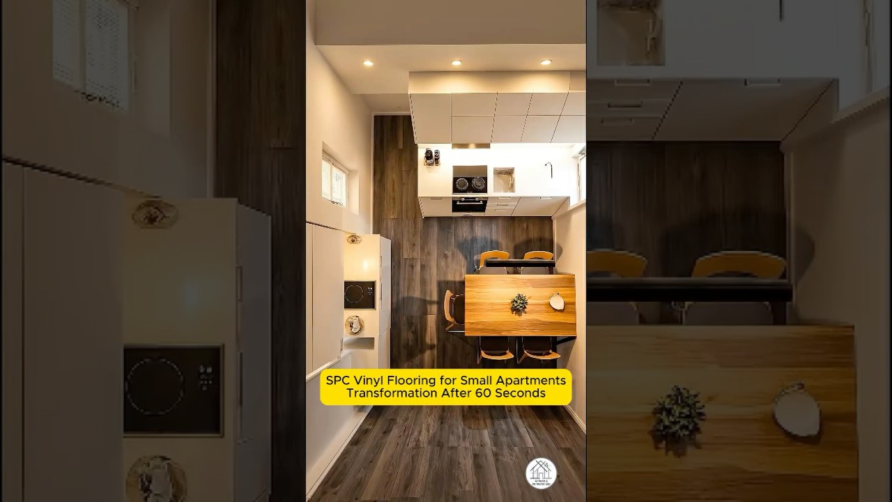 Installing SPC Vinyl Flooring in a Small Apartment | Transformation After 35s 