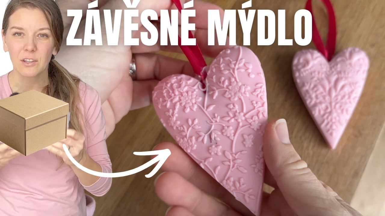 Jak vyrobit mýdlo z mýdlové hmoty | Jednoduchý návod krok za krokem + závěsné mýdlo se stužkou