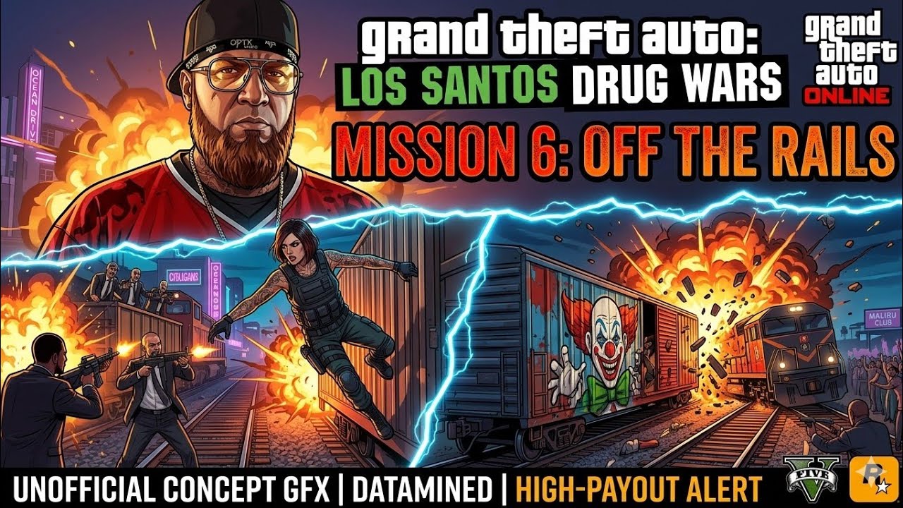 🔴 Los Santos Drug Wars - Mission 6: Off The Rails (Full Walkthrough)