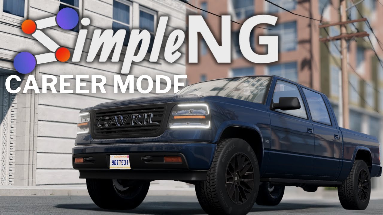 Режим карьеры BeamNG, но с трафиком SimpleNG!