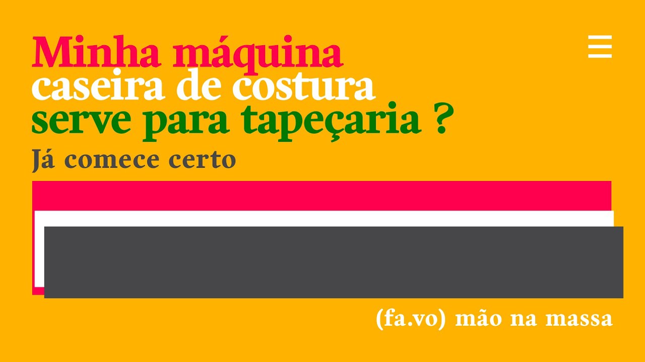 Minha máquina de costura caseira serve para tapeçaria ?