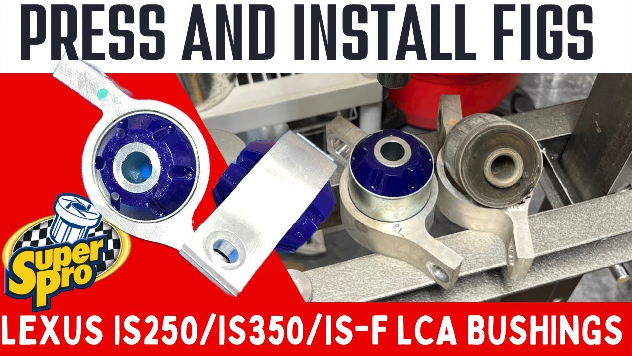 Как установить нижнюю полиуретановую втулку LCA IS250 IS350 IS-F FIGS Superpro #2