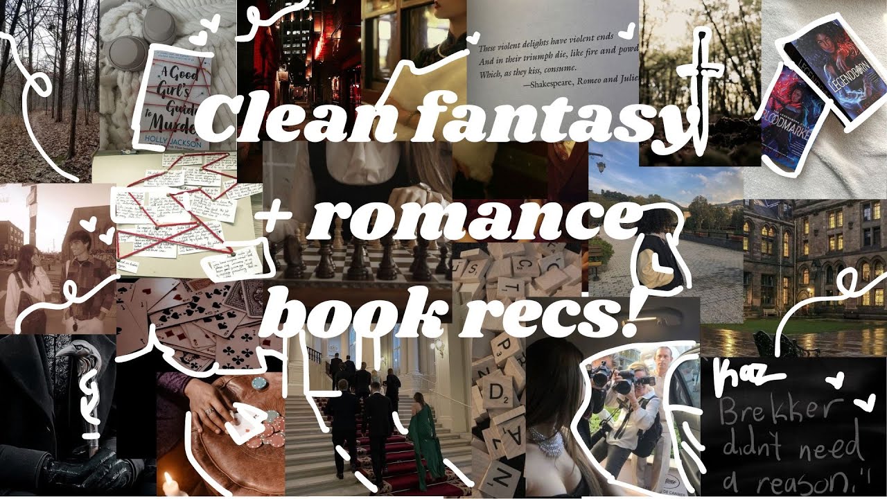 clean fantasy + romance book recs!!  ✨