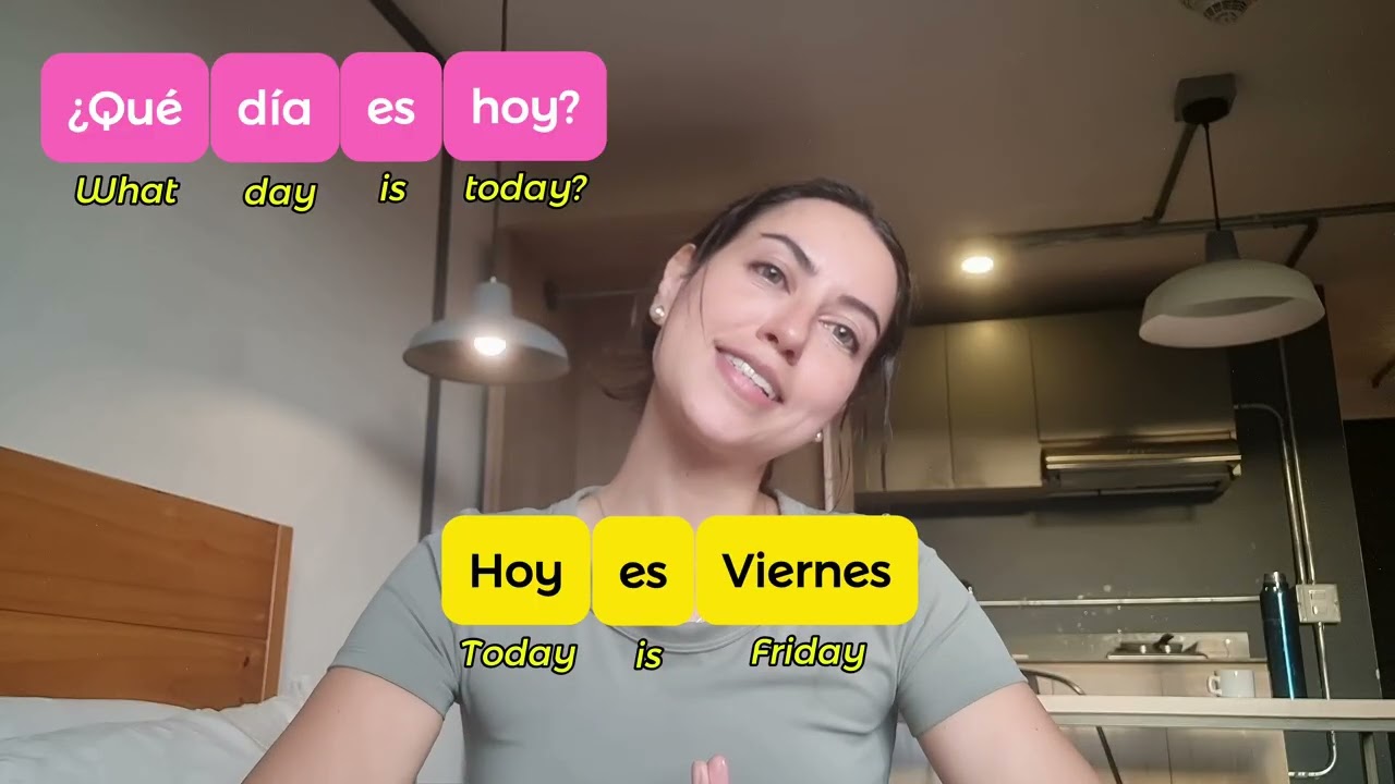 Learn the days of the week in spanish! spanish lesson A1