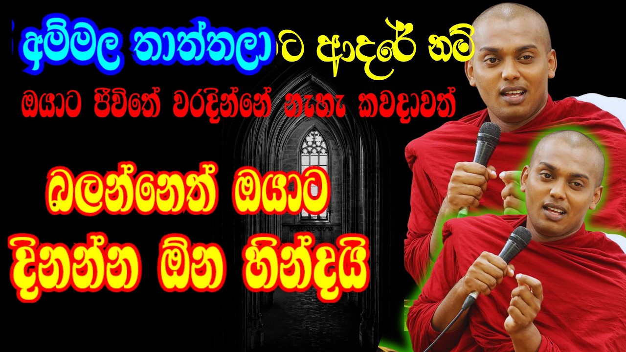 දියුණු වෙන්න කැමති අය කරන්නම ඕන දේ | Kathnoruwe Siridhamma himi bana.
