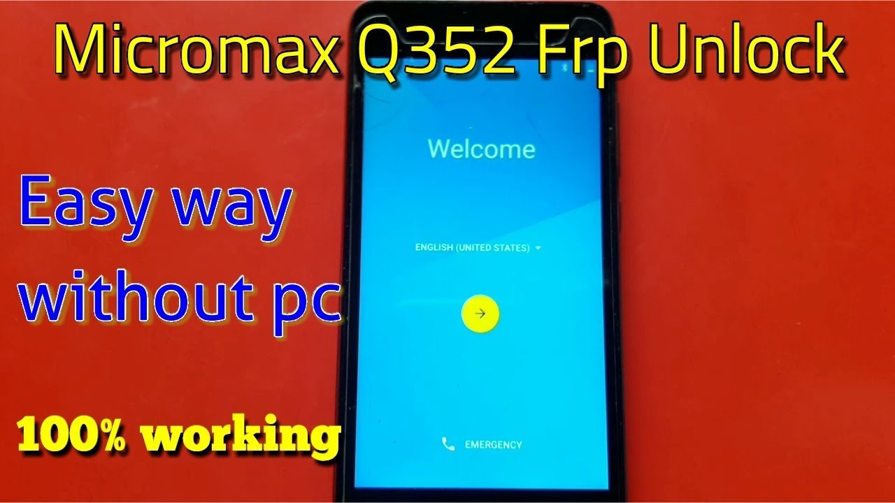 Micromax Q352 Frp unlock, google account bypass without Pc || Verified Tricks