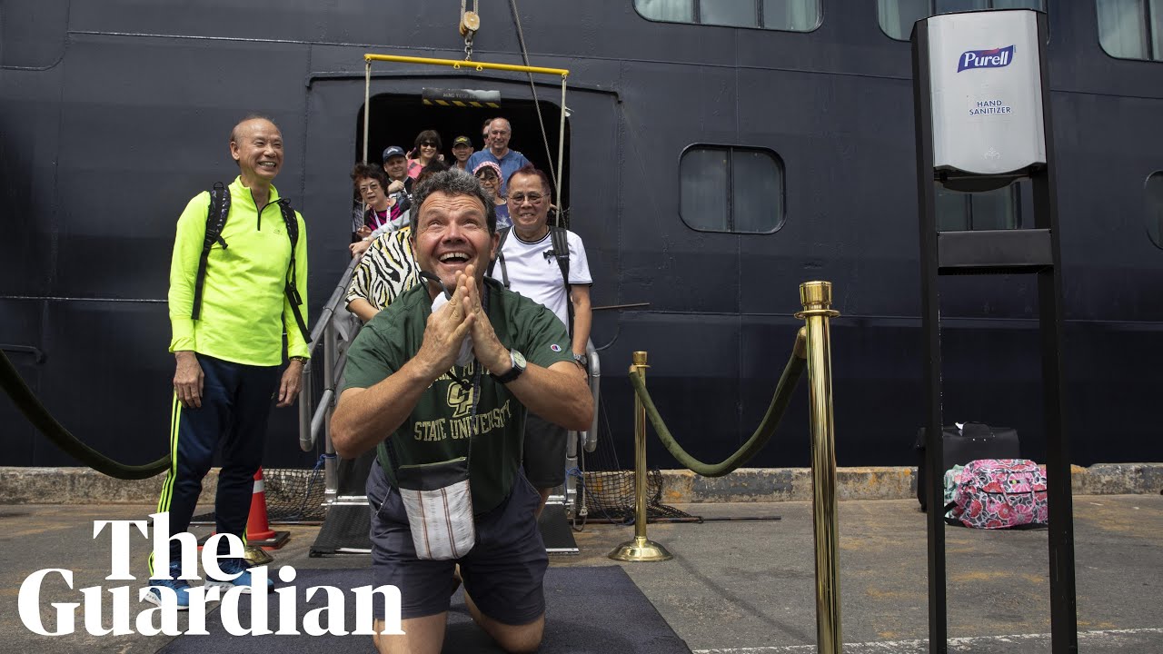 Cruise ship docks in Cambodia after coronavirus scare