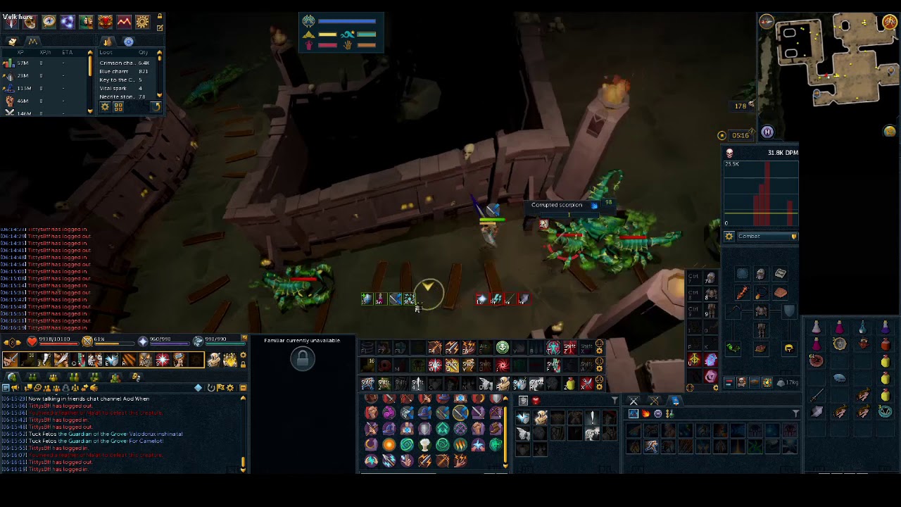 how to kill sophanem dungeon bots
