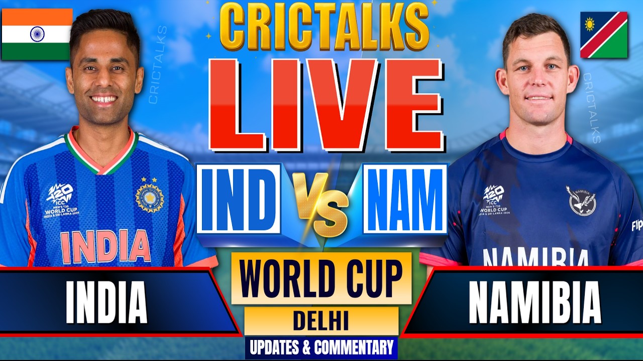 🔴 Live: World Cup, IND vs NAM, Last 15 Overs, Cricket Live Match Today Scores & Commentary