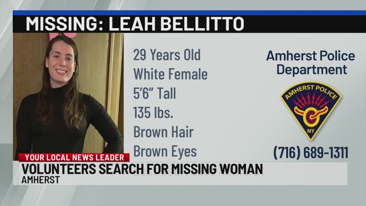 Volunteers search for missing Amherst woman