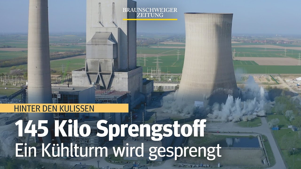 Hinter den Kulissen: Die Sprengung des Kühlturms des ehemaligen Kraftwerks Mehrum