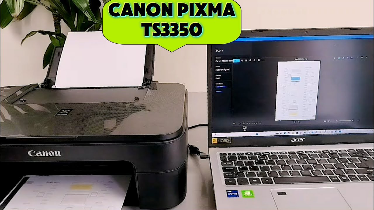 How to Scan to PC, Save as PDF & Print Double-Sided | Canon PIXMA TS3350