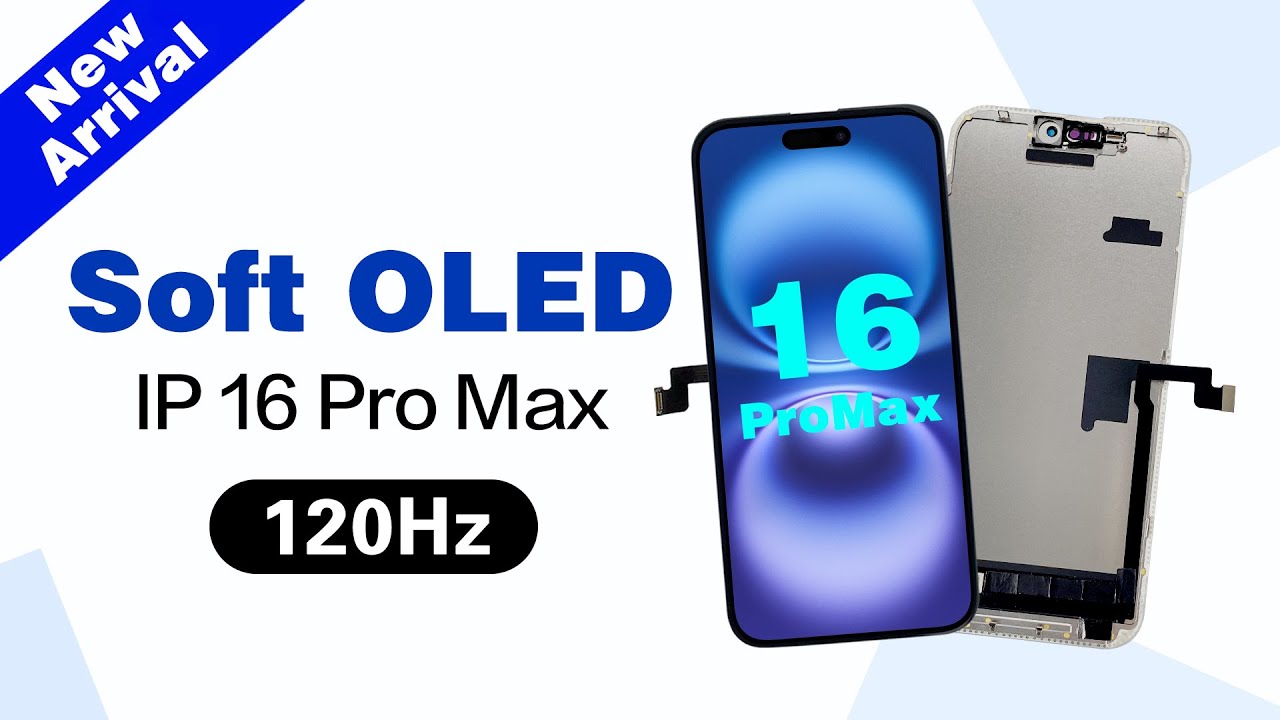 APLONG Soft OLED Screen for iPhone 16 Pro Max 120Hz