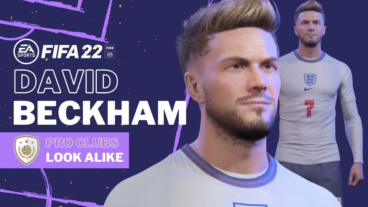 FIFA 22 - DAVID BECKHAM Pro Clubs Look alike Build | ICON England Manchester United Tutorial