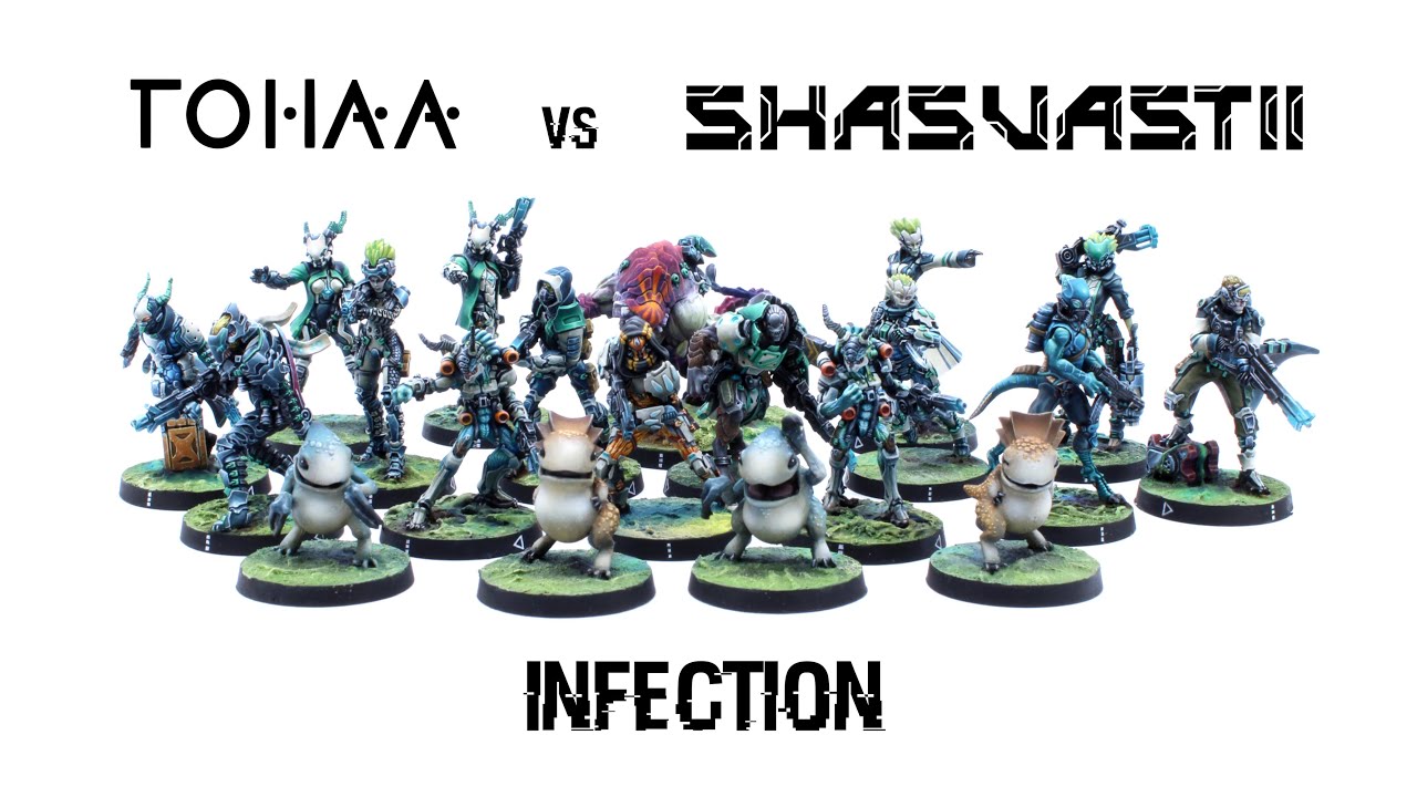 Tohaa vs.  Shasvastii: Infection &ndash; Infinity the Game Battle Report
